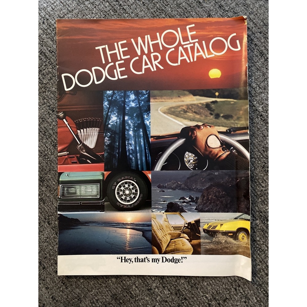 ORIG. 1979 "THE WHOLE DODGE CAR CATALOG" AUTO BROCHURE /‎ 16 PGS